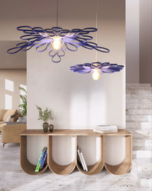 Luminaire sur-mesure unique rotin