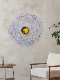 Luminaire applique murale sur-mesure unique rotin