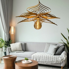Luminaire sur-mesure unique rotin